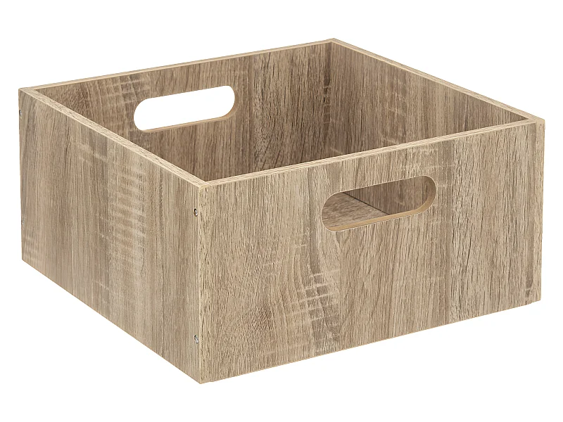 Boîte de rangement en Bois Naturel 31 x 31 x 15 cm