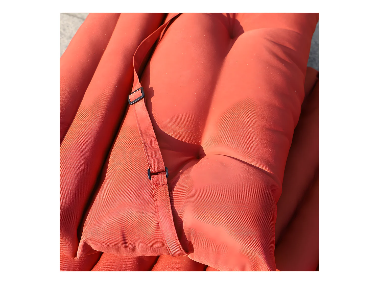 Lot de 2 matelas bain de soleil SORMIOU Terracotta Polyester 180x60CM