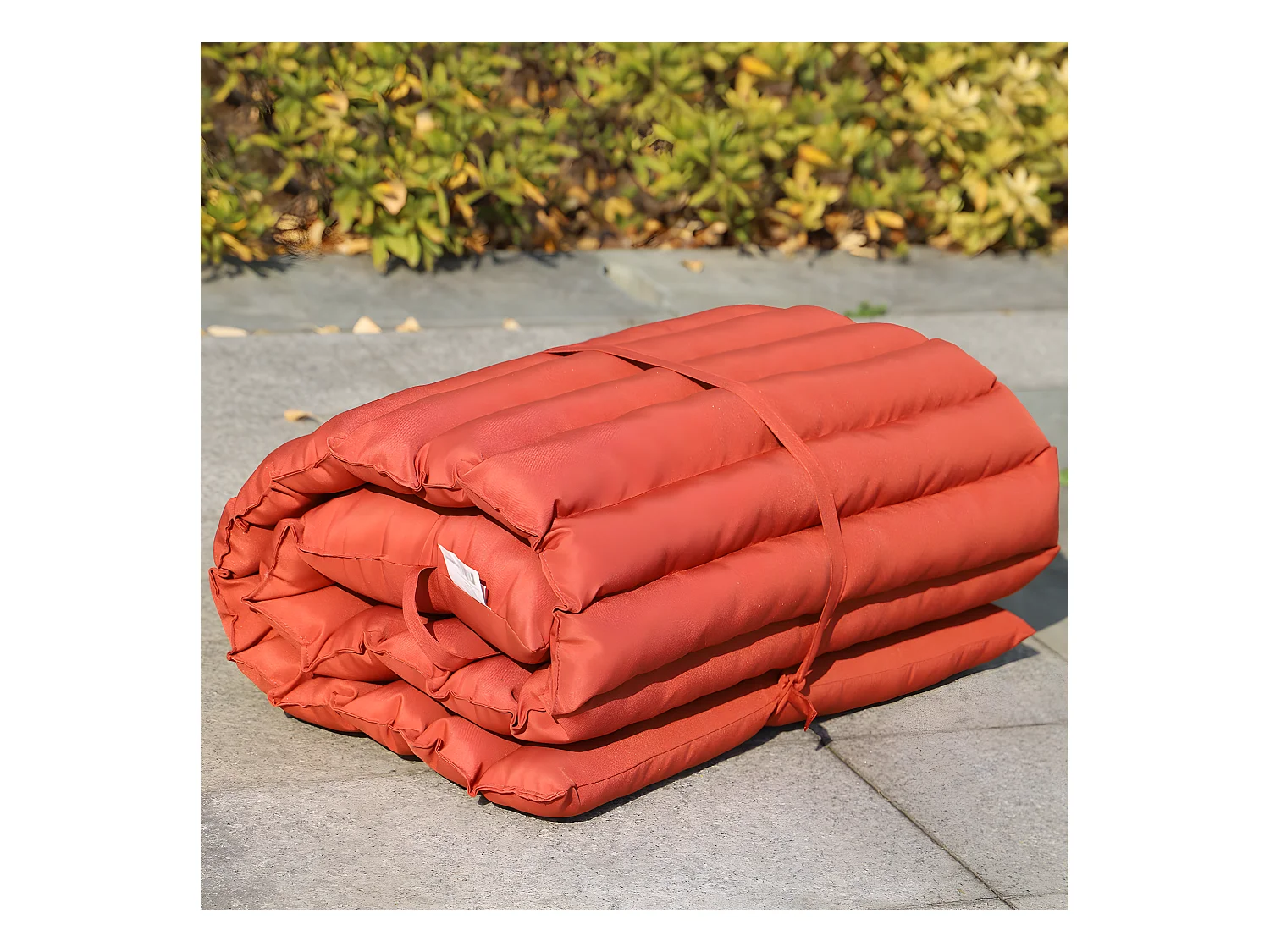 Lot de 2 matelas bain de soleil SORMIOU Terracotta Polyester 180x60CM