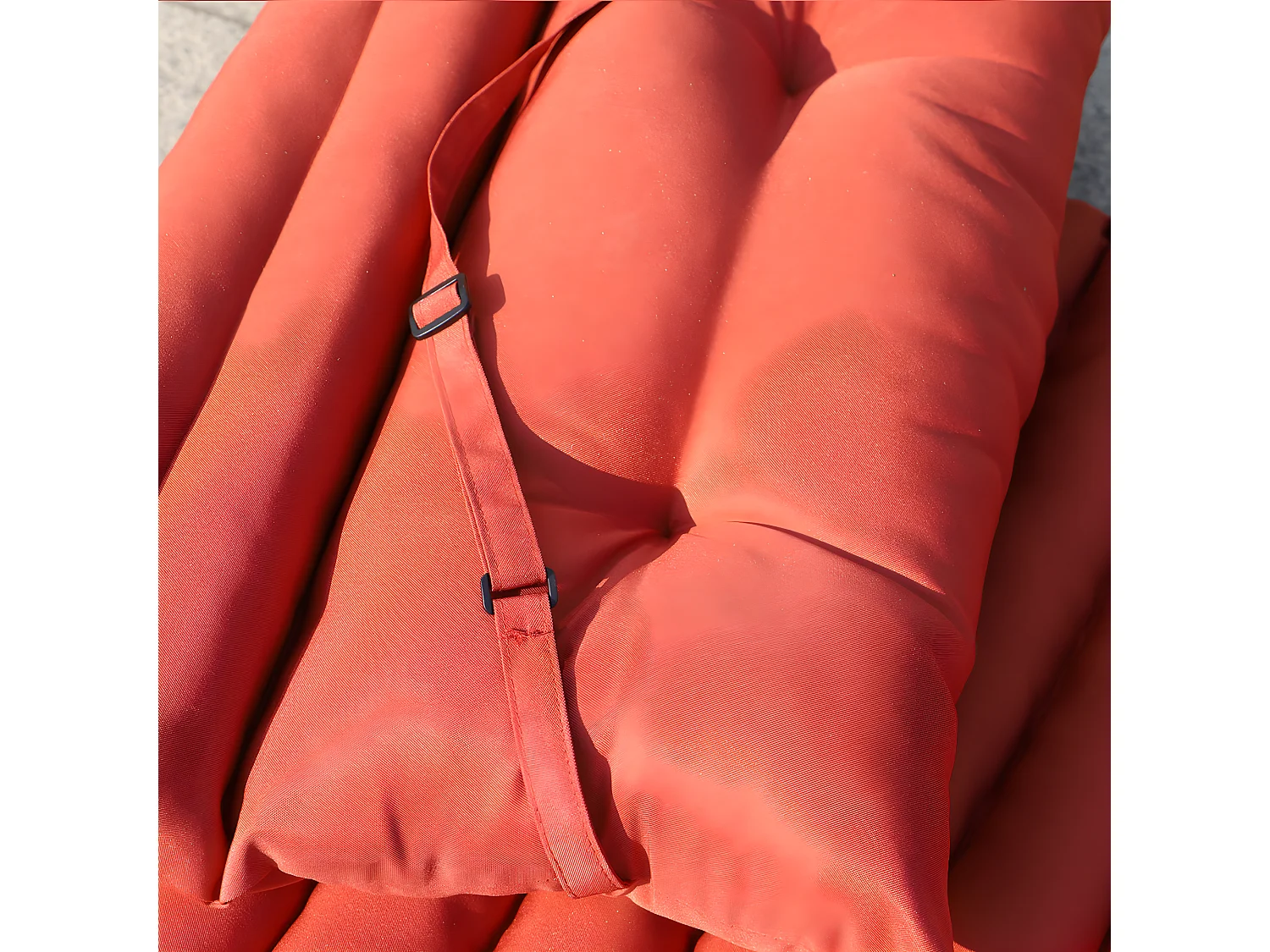 Lot de 2 matelas bain de soleil SORMIOU Terracotta Polyester 180x60CM