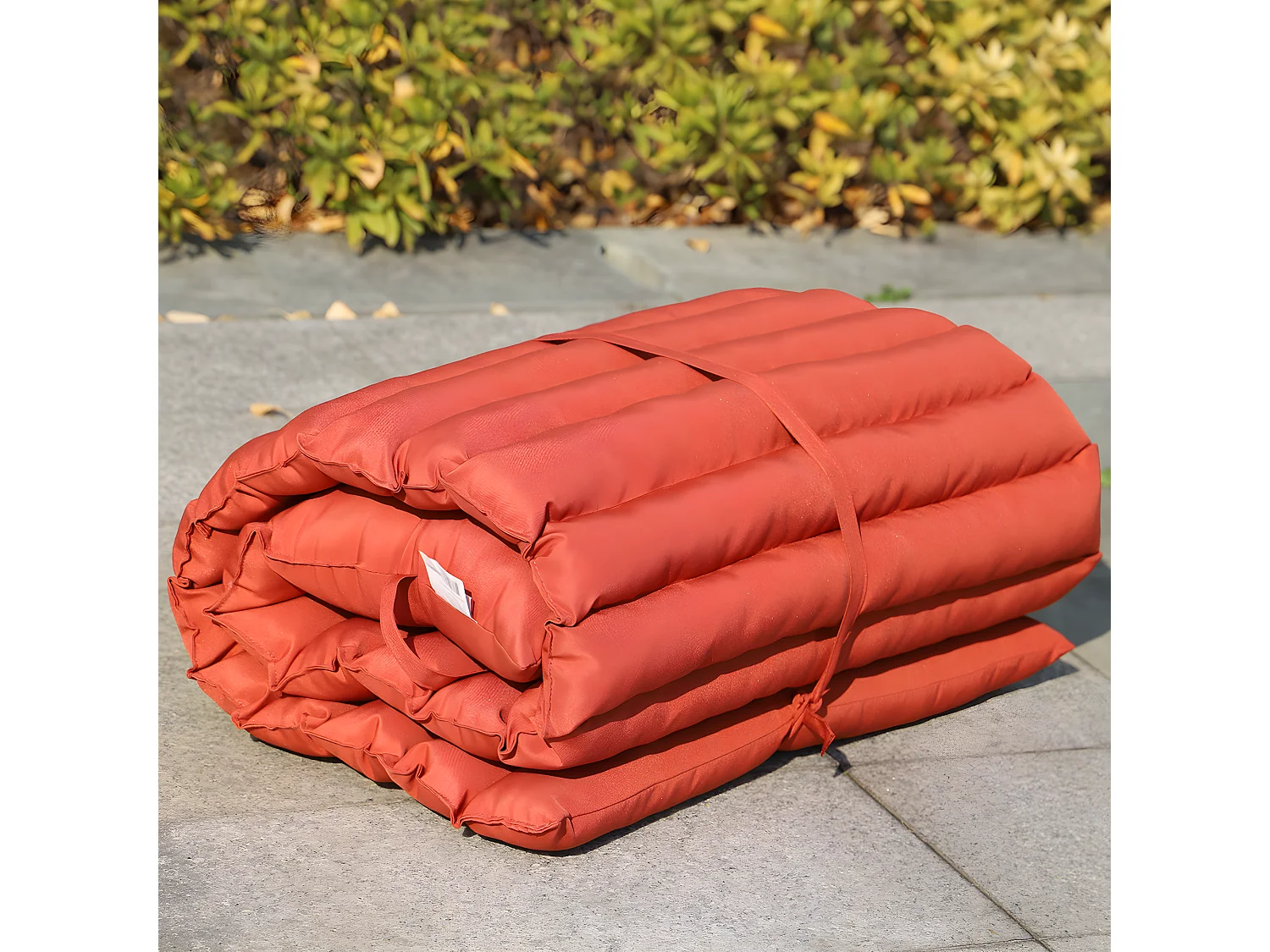 Lot de 2 matelas bain de soleil SORMIOU Terracotta Polyester 180x60CM