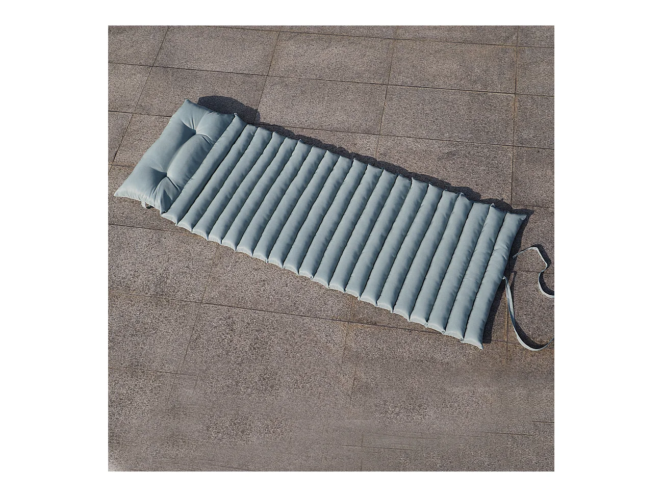 Lot de 2 matelas bain de soleil SORMIOU Vert olive Polyester 180x60CM