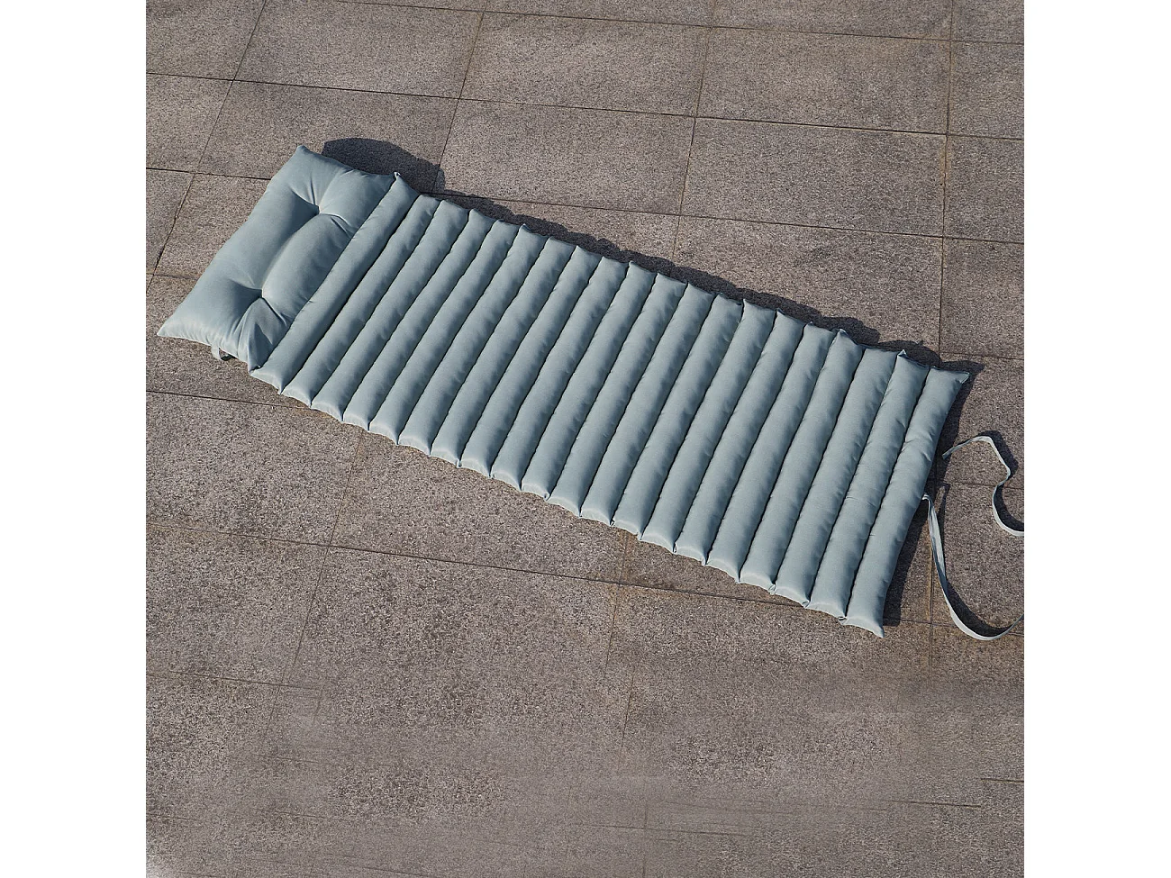 Lot de 2 matelas bain de soleil SORMIOU Vert olive Polyester 180x60CM