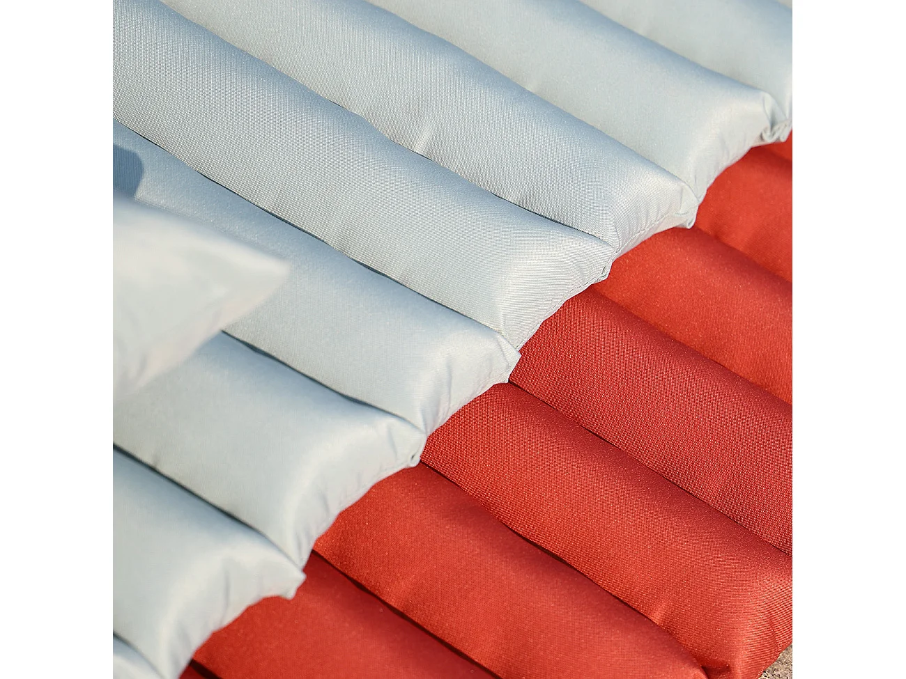 Lot de 2 matelas bain de soleil SORMIOU Vert olive Polyester 180x60CM