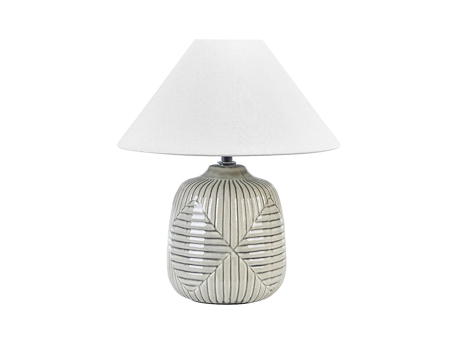 Lampe à poser CANELLES Céramique Gris
