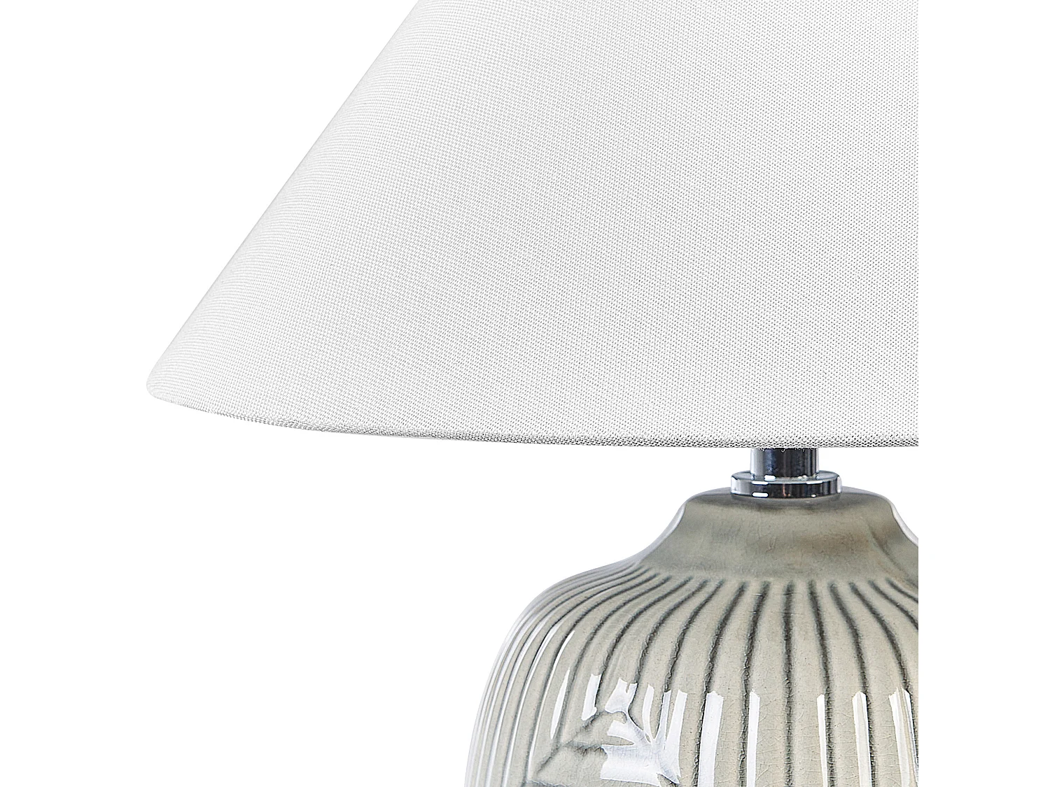 Lampe à poser CANELLES Céramique Gris