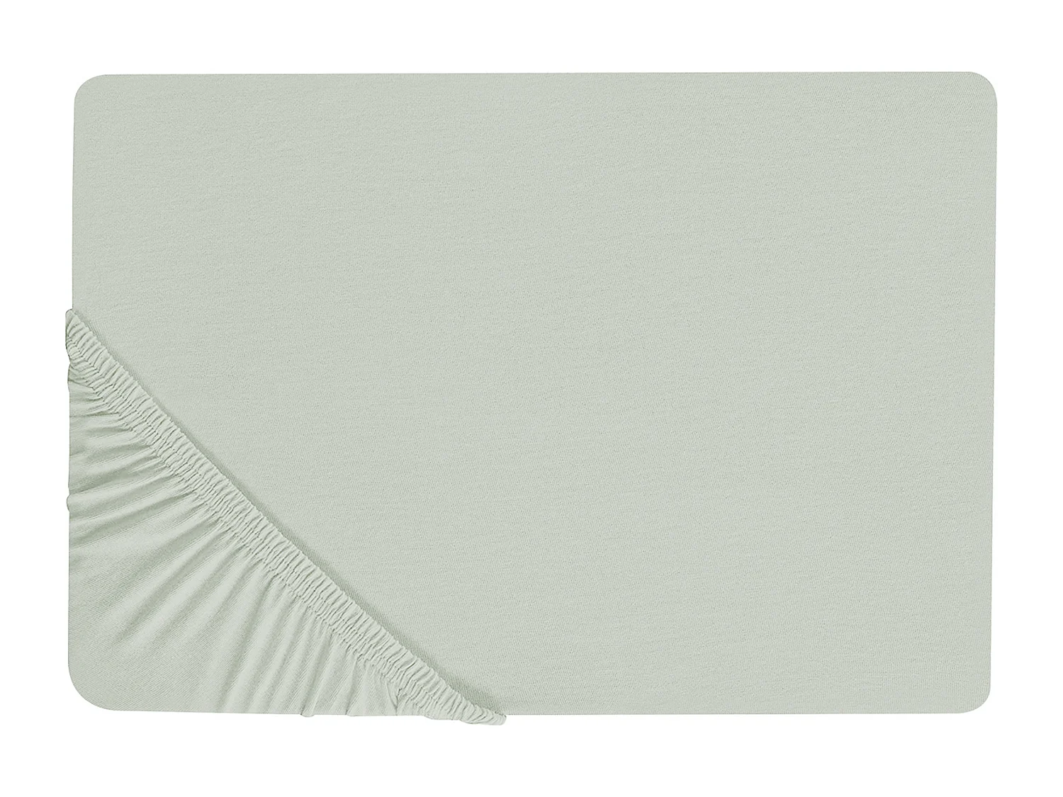 Drap housse JANBU Coton 140 x 200 cm Vert clair