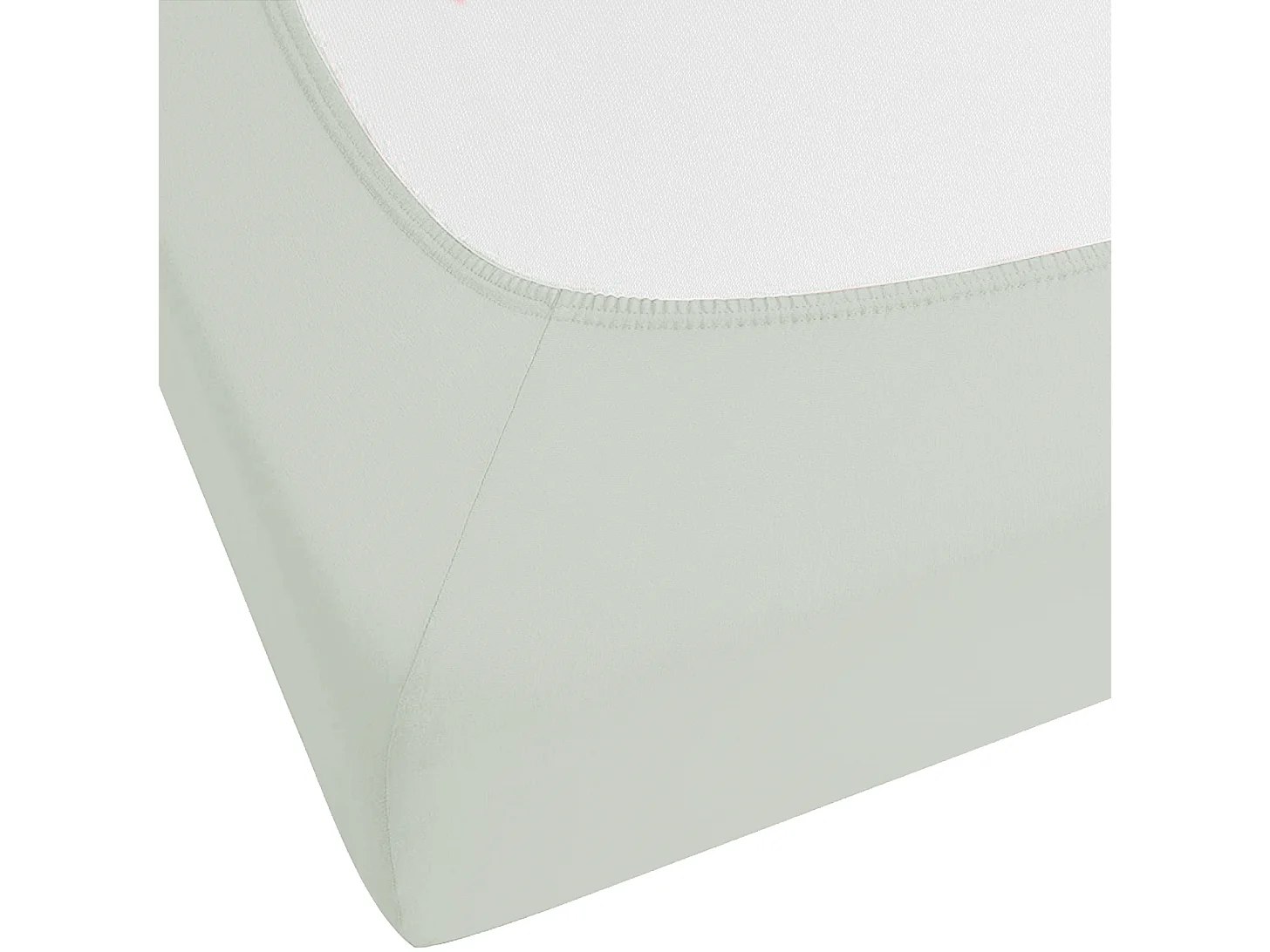 Drap housse JANBU Coton 140 x 200 cm Vert clair