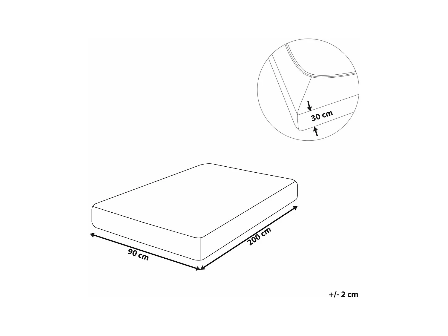 Prześcieradło z gumką JANBU Bawełna 90 x 200 cm Purpurowy