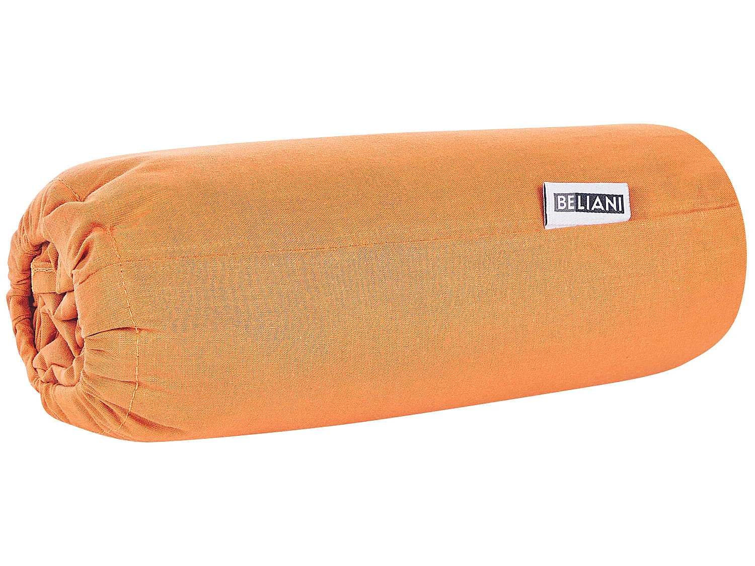 Spannbettlaken Baumwolle orange 200 x 200 cm Steghöhe 30 cm mit Gummizug Janbu