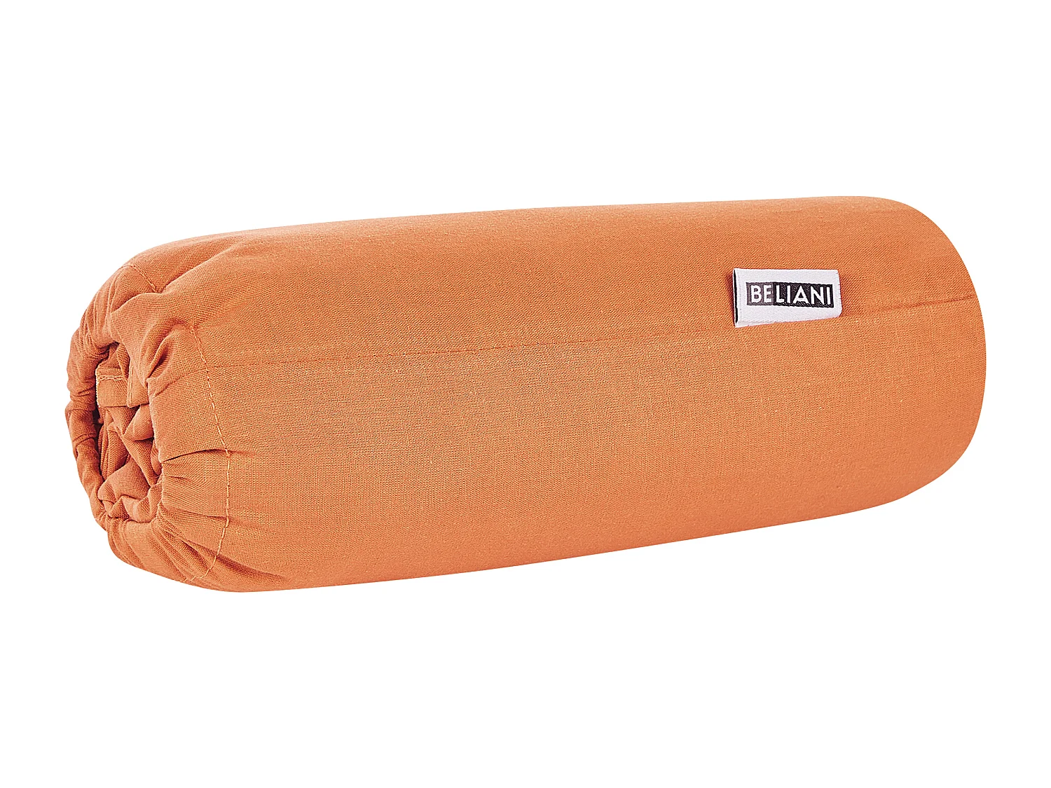 Spannbettlaken Baumwolle orange 200 x 200 cm Steghöhe 30 cm mit Gummizug Janbu