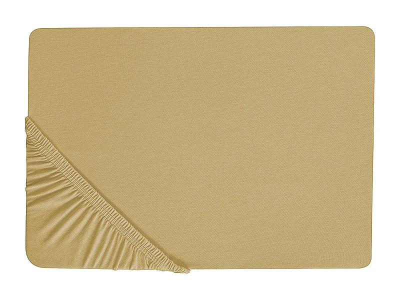 Coprimaterasso elasticizzato JANBU Cotone 200 x 200 cm Verde oliva