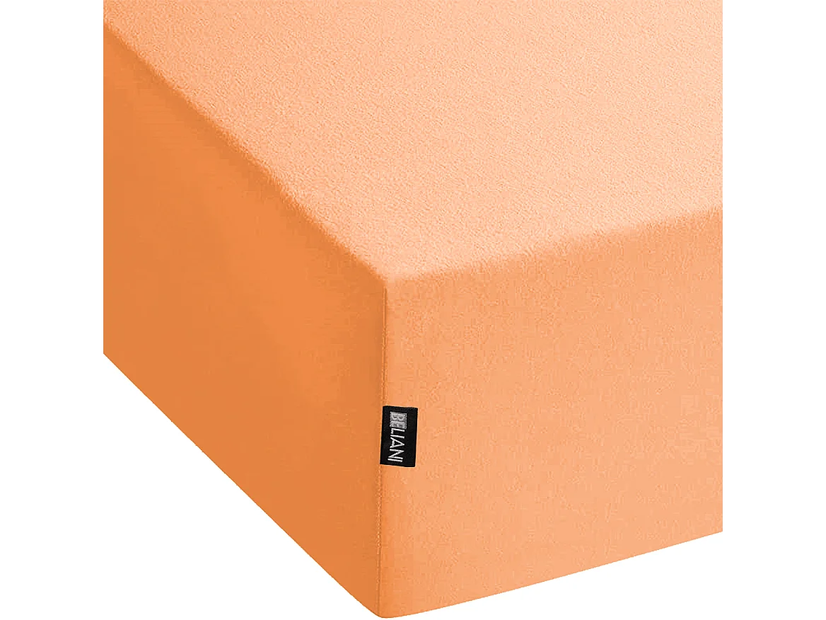 Drap housse JANBU Coton 140 x 200 cm Orange
