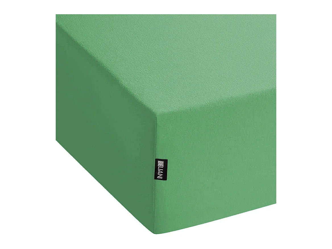 Drap housse JANBU Coton 160 x 200 cm Vert