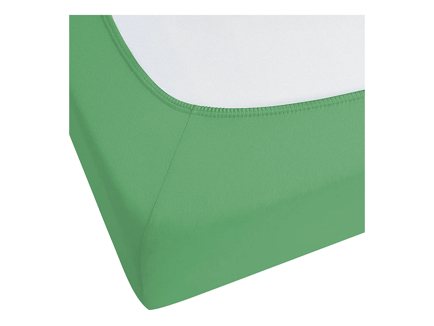 Drap housse JANBU Coton 160 x 200 cm Vert