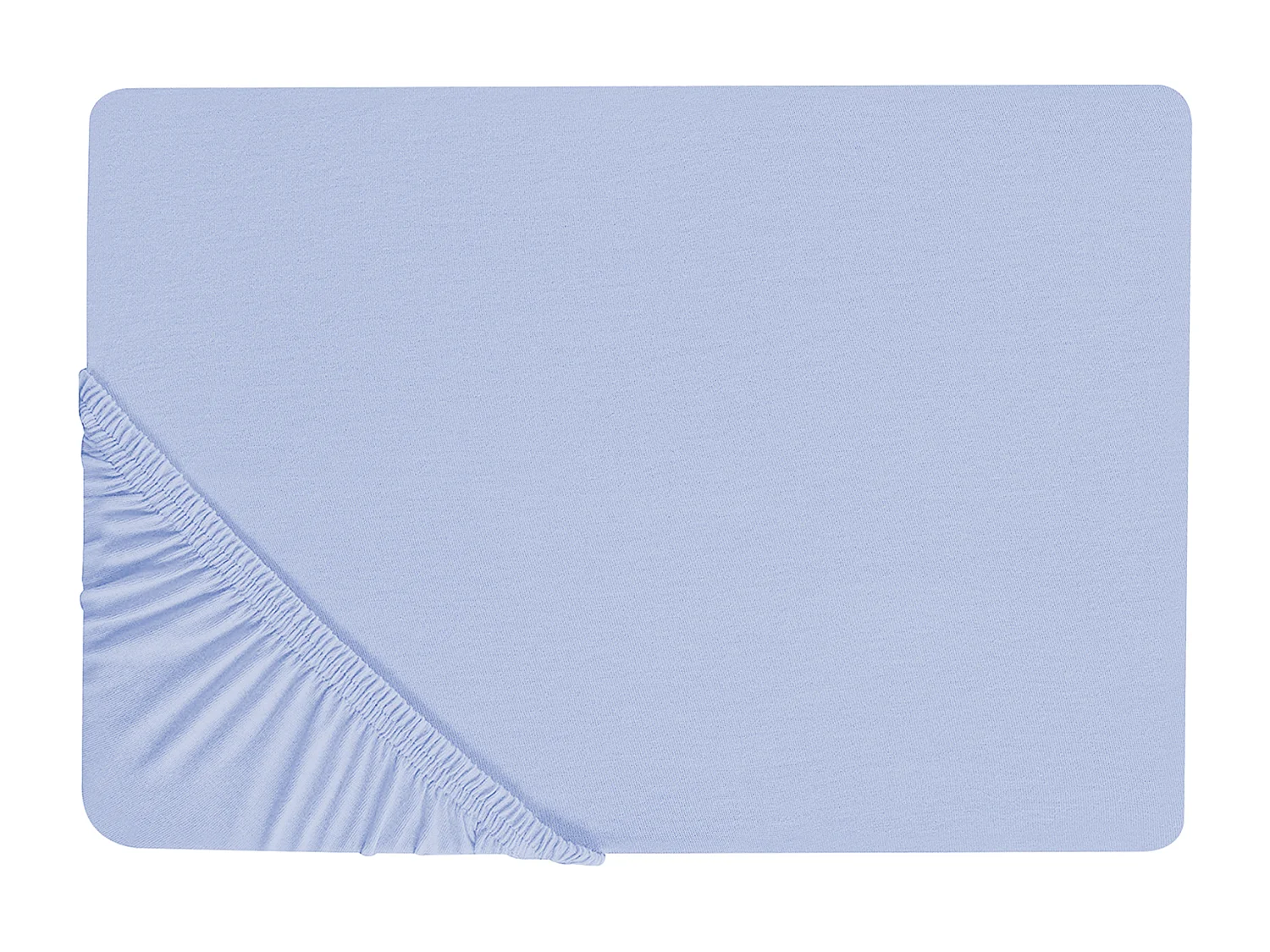 Drap housse JANBU Coton 140 x 200 cm Bleu clair