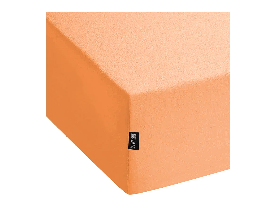 Coprimaterasso elasticizzato JANBU Cotone 180 x 200 cm Arancione