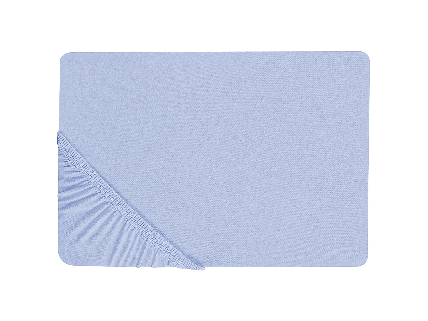 Drap housse JANBU Coton 200 x 200 cm Bleu clair