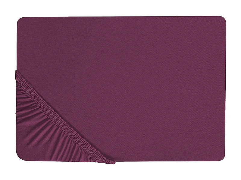 Lençol-capa JANBU Algodão 180 x 200 cm Bordeaux