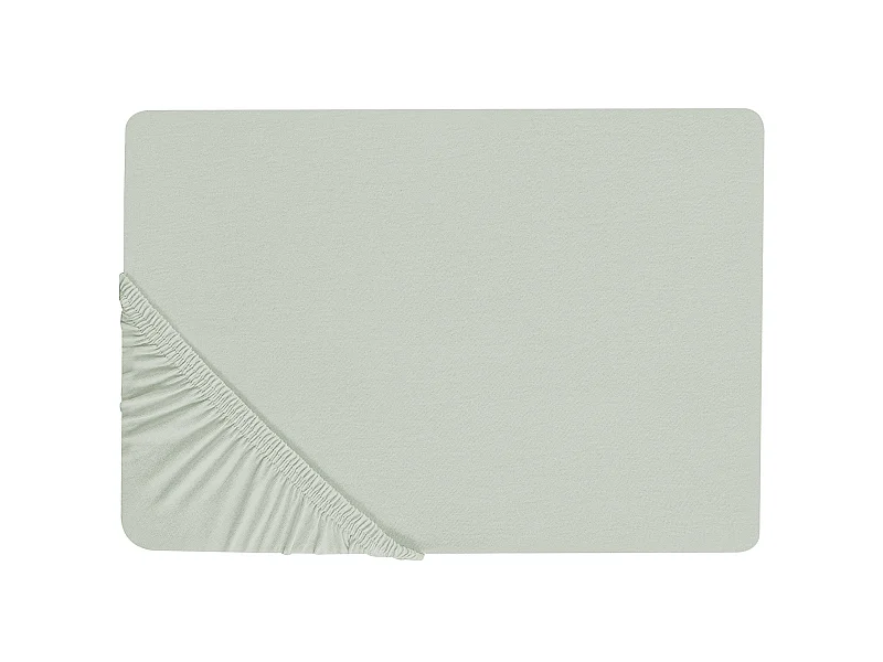 Coprimaterasso elasticizzato JANBU Cotone 200 x 200 cm Verde chiaro