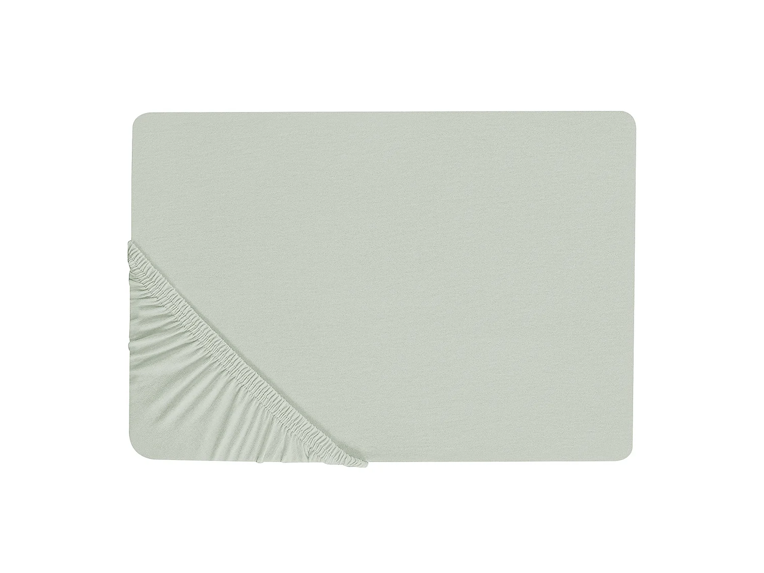 Drap housse JANBU Coton 200 x 200 cm Vert clair