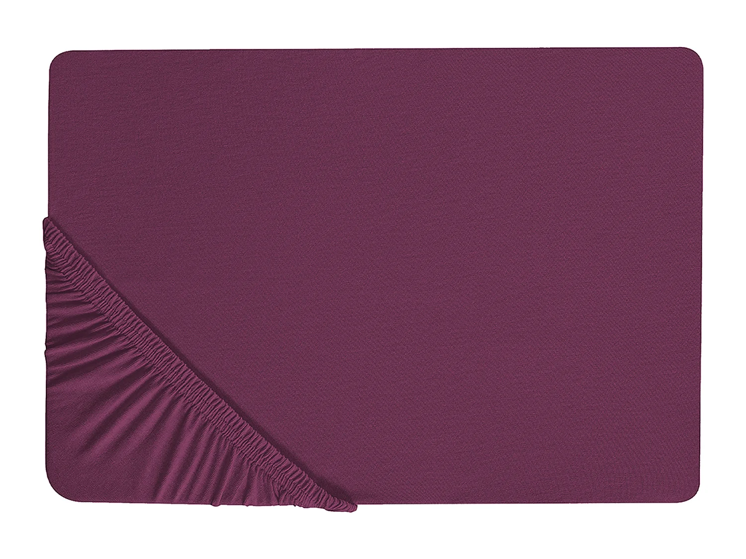 Drap housse JANBU Coton 140 x 200 cm Rouge Bordeaux