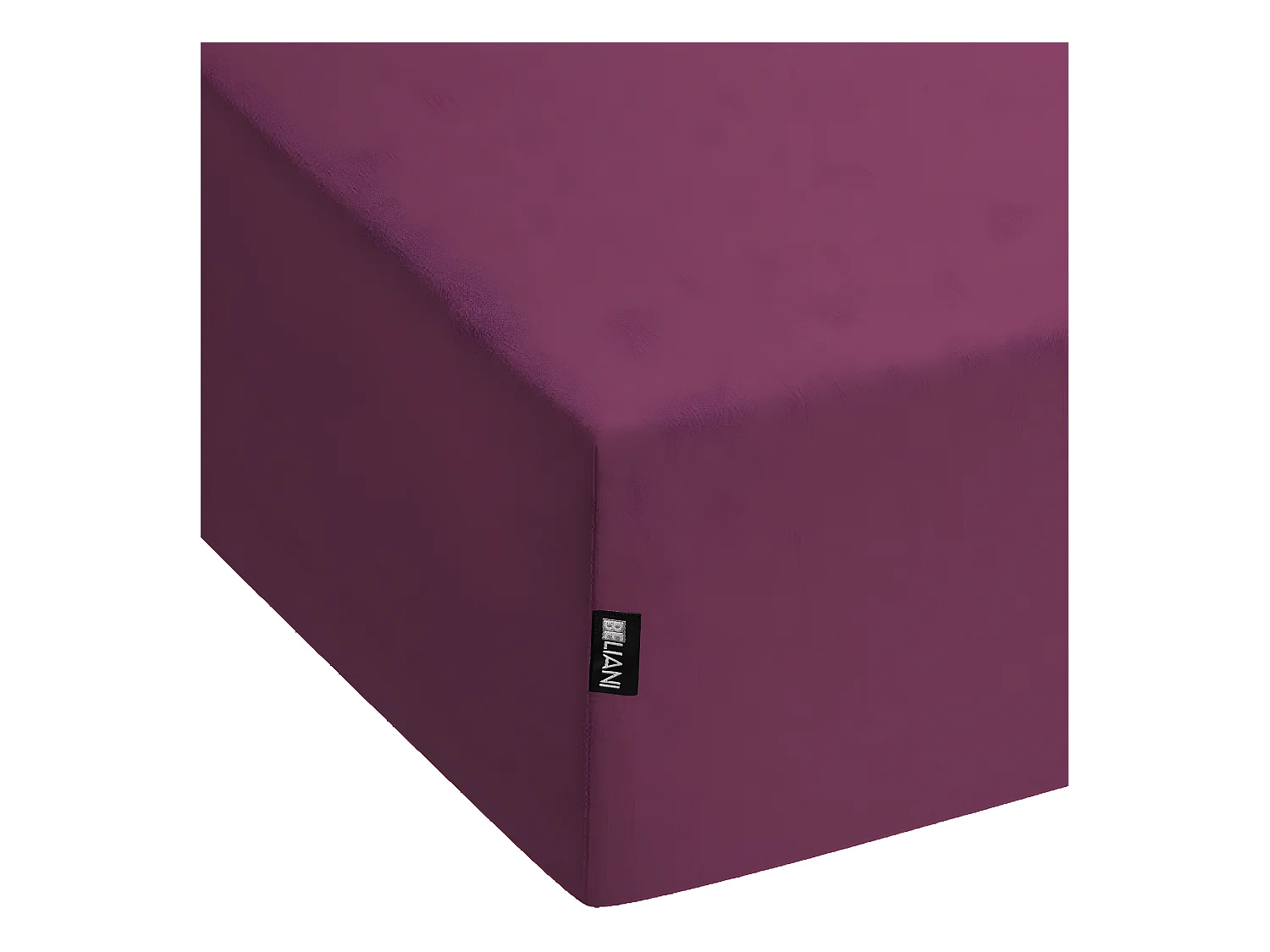 Drap housse JANBU Coton 140 x 200 cm Rouge Bordeaux