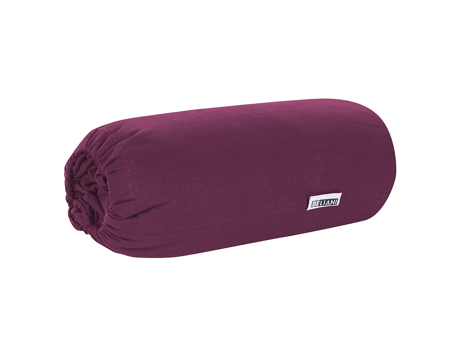 Spannbettlaken Baumwolle burgunderrot 140 x 200 cm Steghöhe 30 cm mit Gummizug Janbu