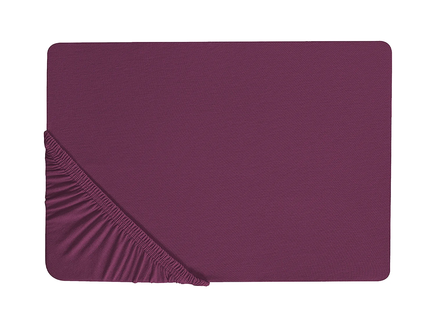 Drap housse JANBU Coton 90 x 200 cm Rouge Bordeaux