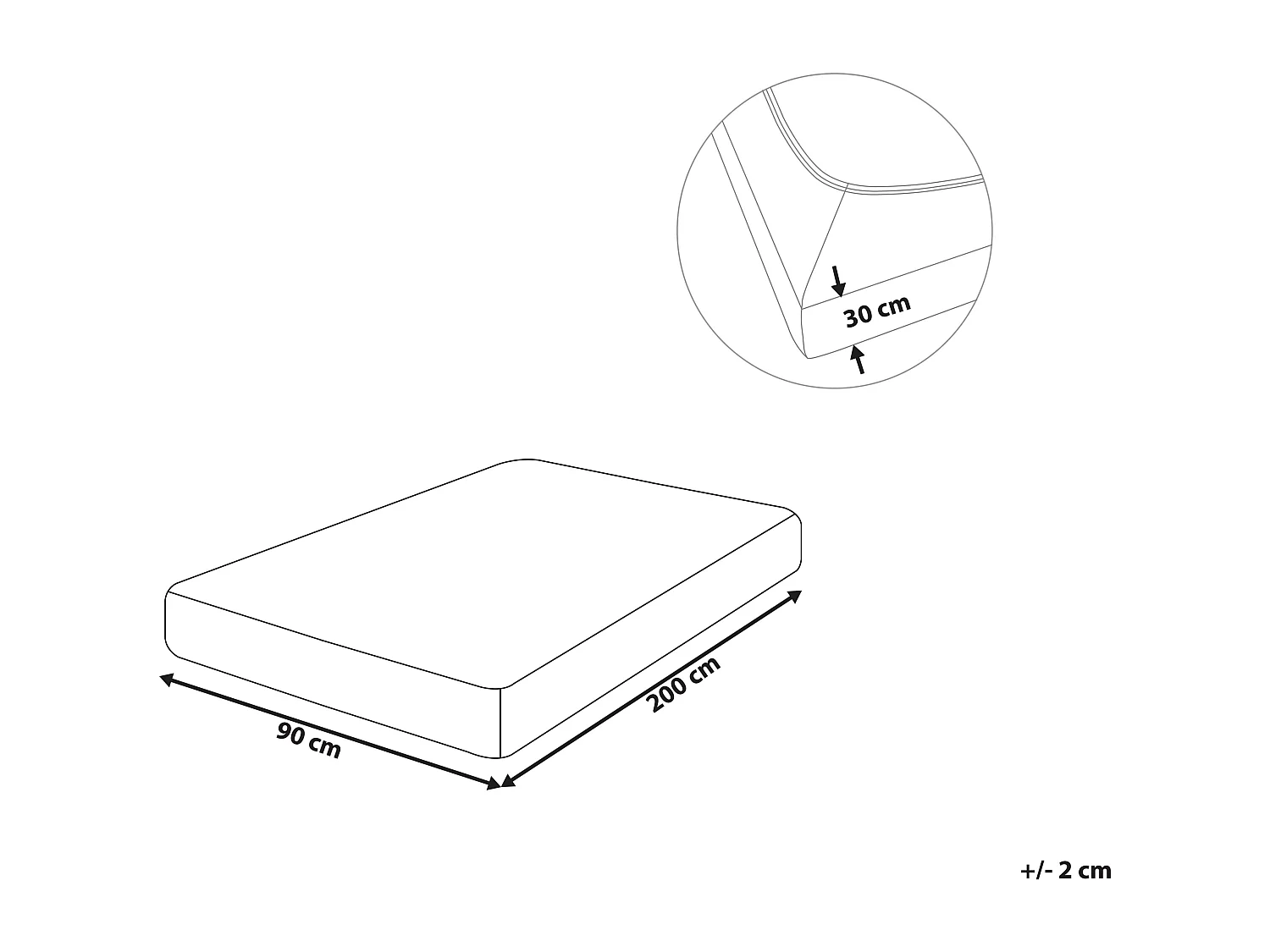 Drap housse JANBU Coton 90 x 200 cm Vert