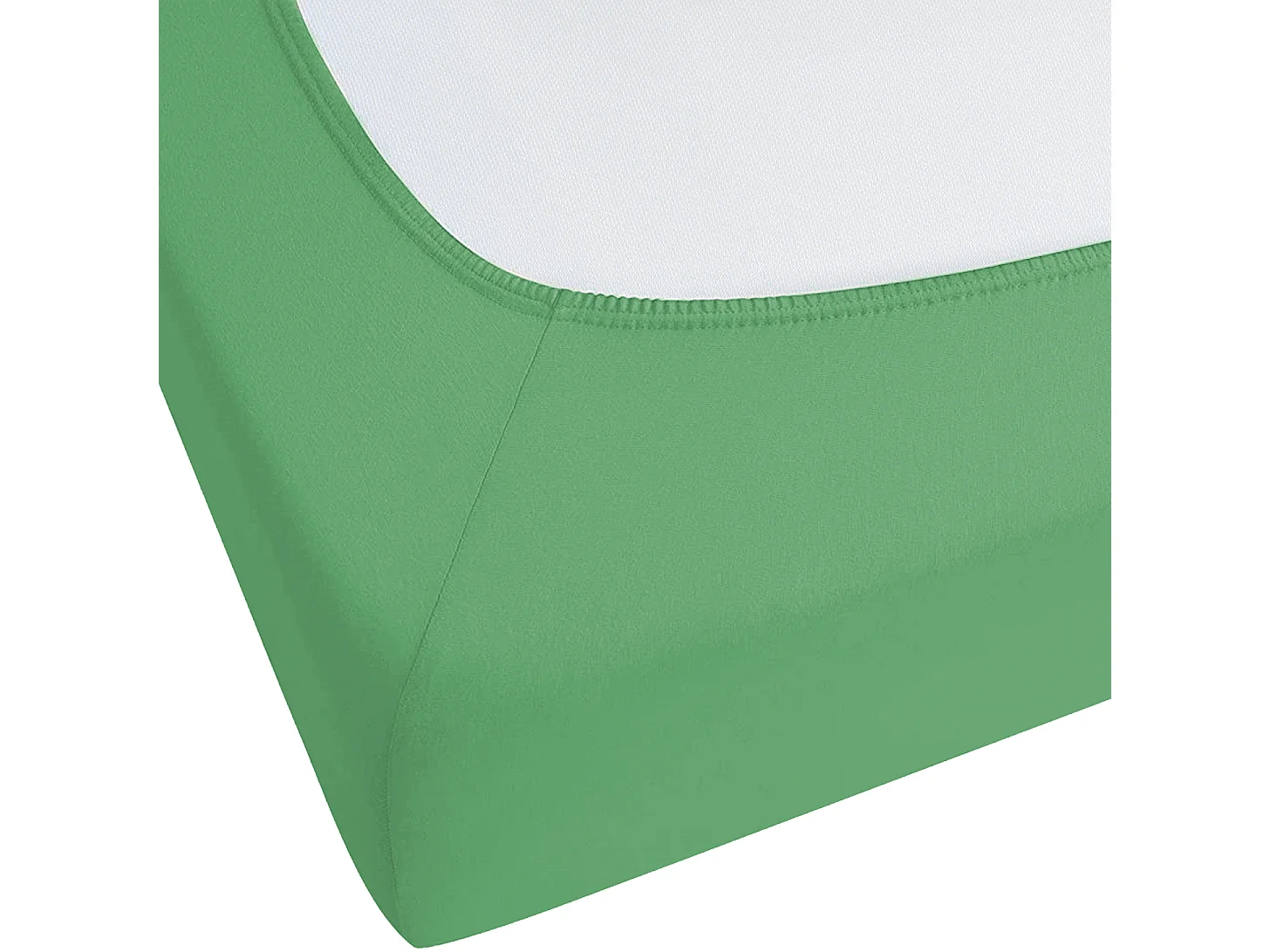 Drap housse JANBU Coton 90 x 200 cm Vert