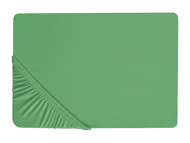 Hoeslaken JANBU Katoen 140 x 200 cm Groen