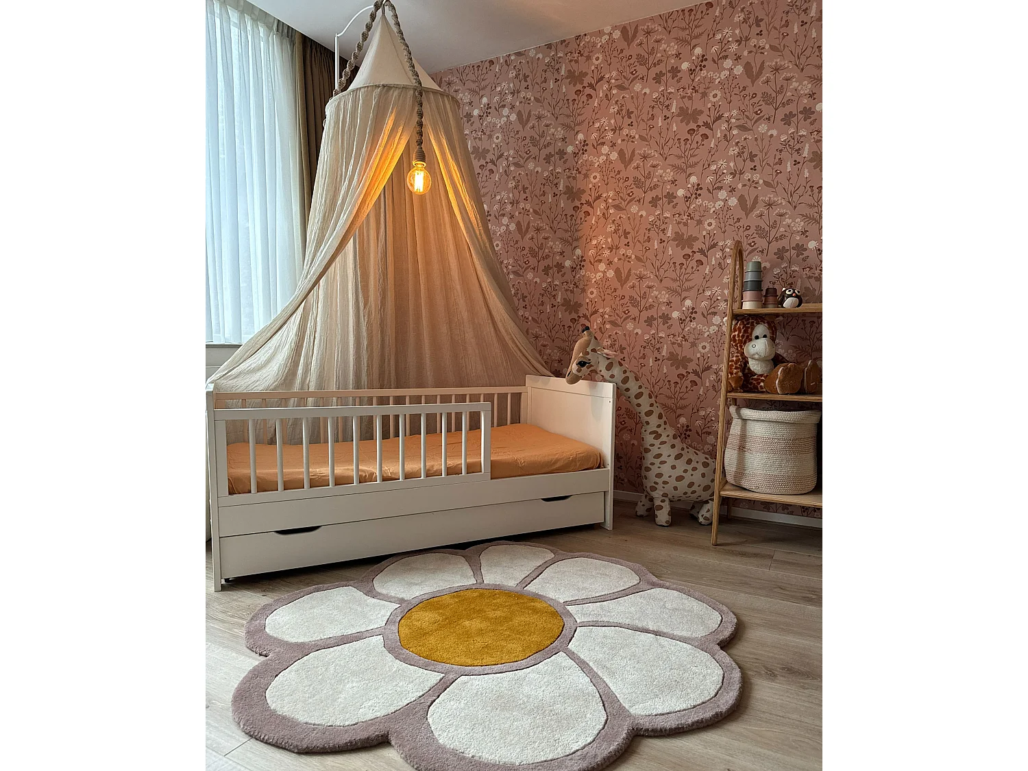 Drap housse JANBU Coton 90 x 200 cm Beige sable