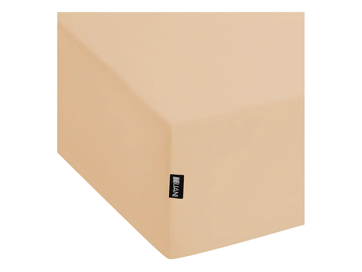 Prześcieradło z gumką JANBU Bawełna 200 x 200 cm Piaskowy