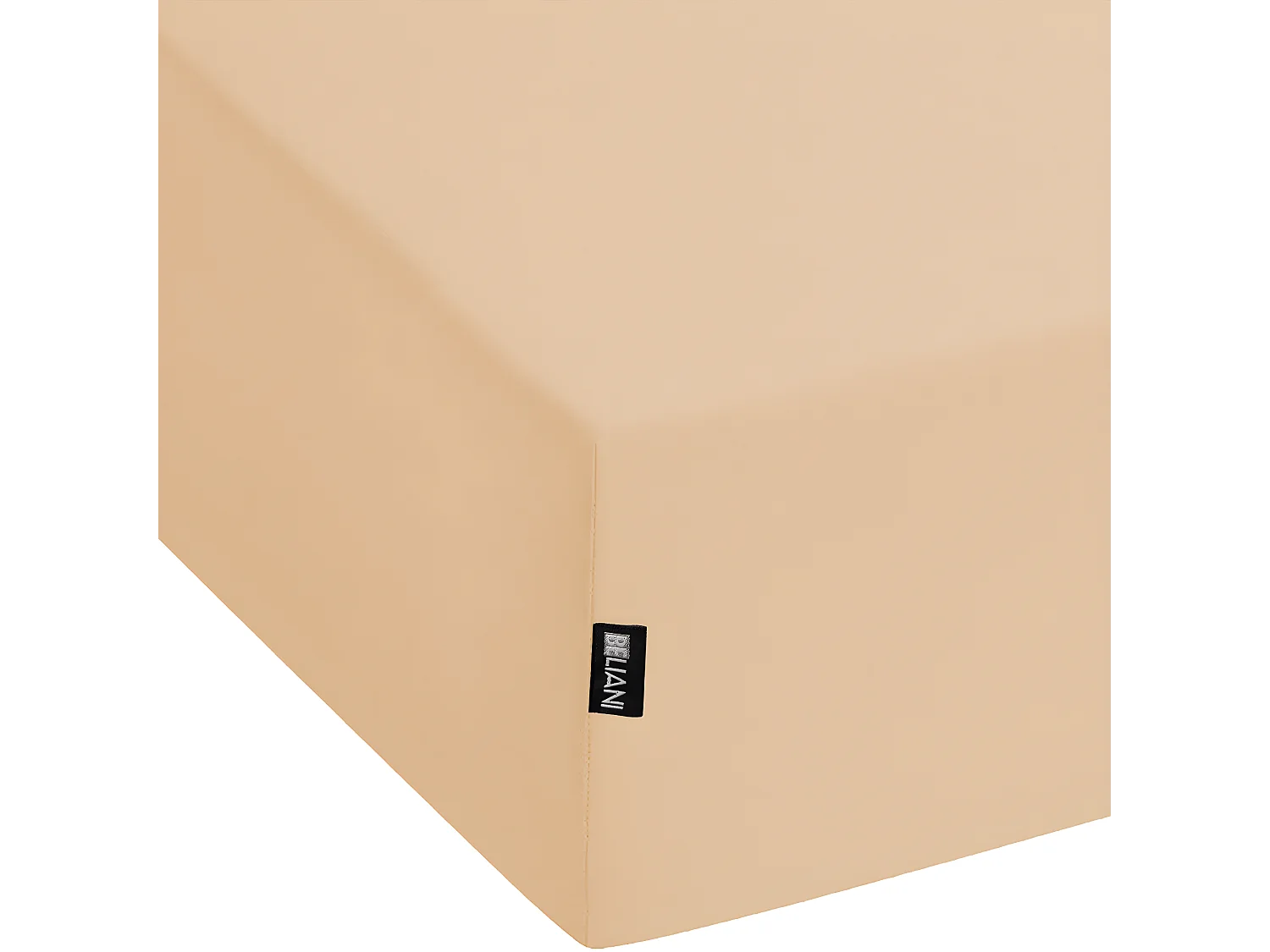 Drap housse JANBU Coton 200 x 200 cm Beige sable