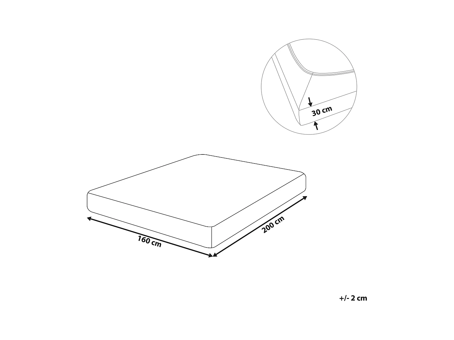 Drap housse JANBU Coton 160 x 200 cm Pourpre