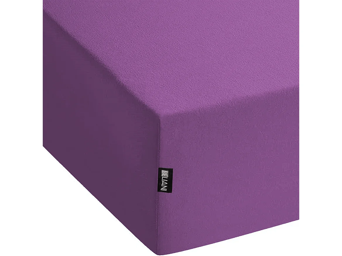 Drap housse JANBU Coton 160 x 200 cm Pourpre