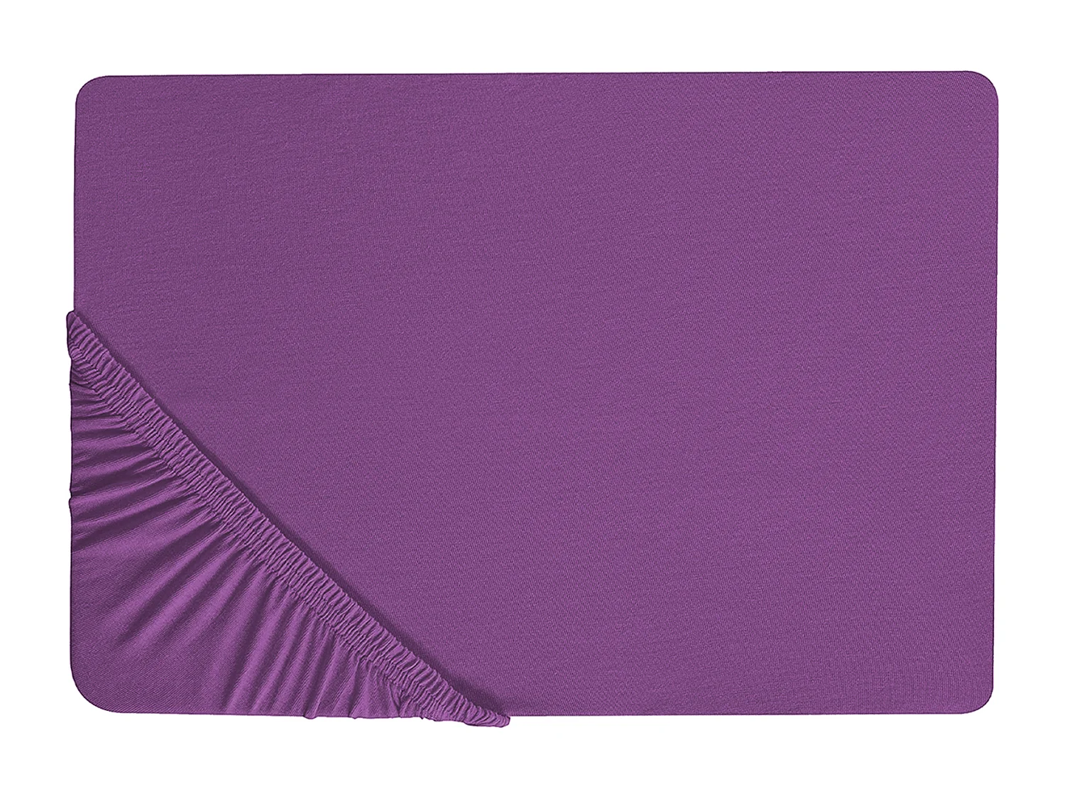 Coprimaterasso elasticizzato JANBU Cotone 160 x 200 cm Viola
