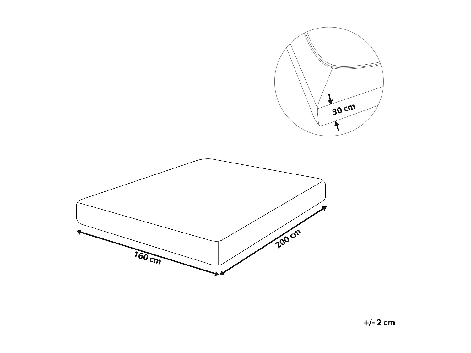 Coprimaterasso elasticizzato JANBU Cotone 160 x 200 cm Viola
