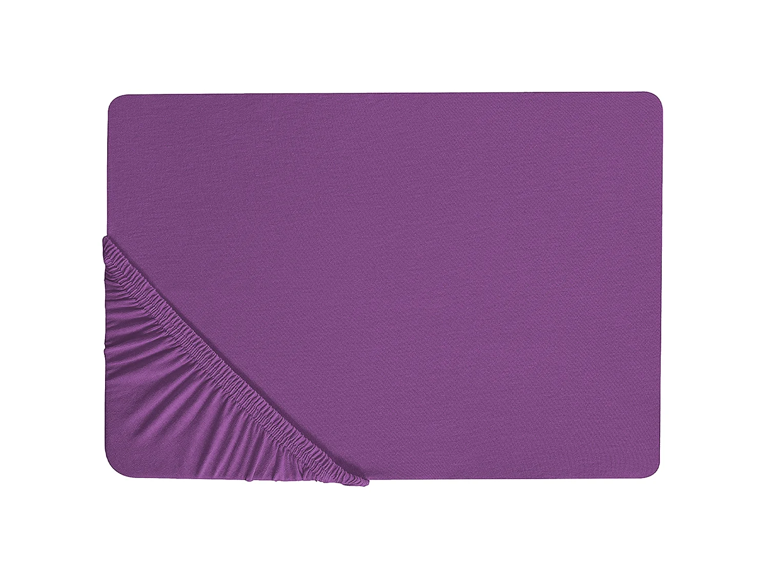 Drap housse JANBU Coton 160 x 200 cm Pourpre