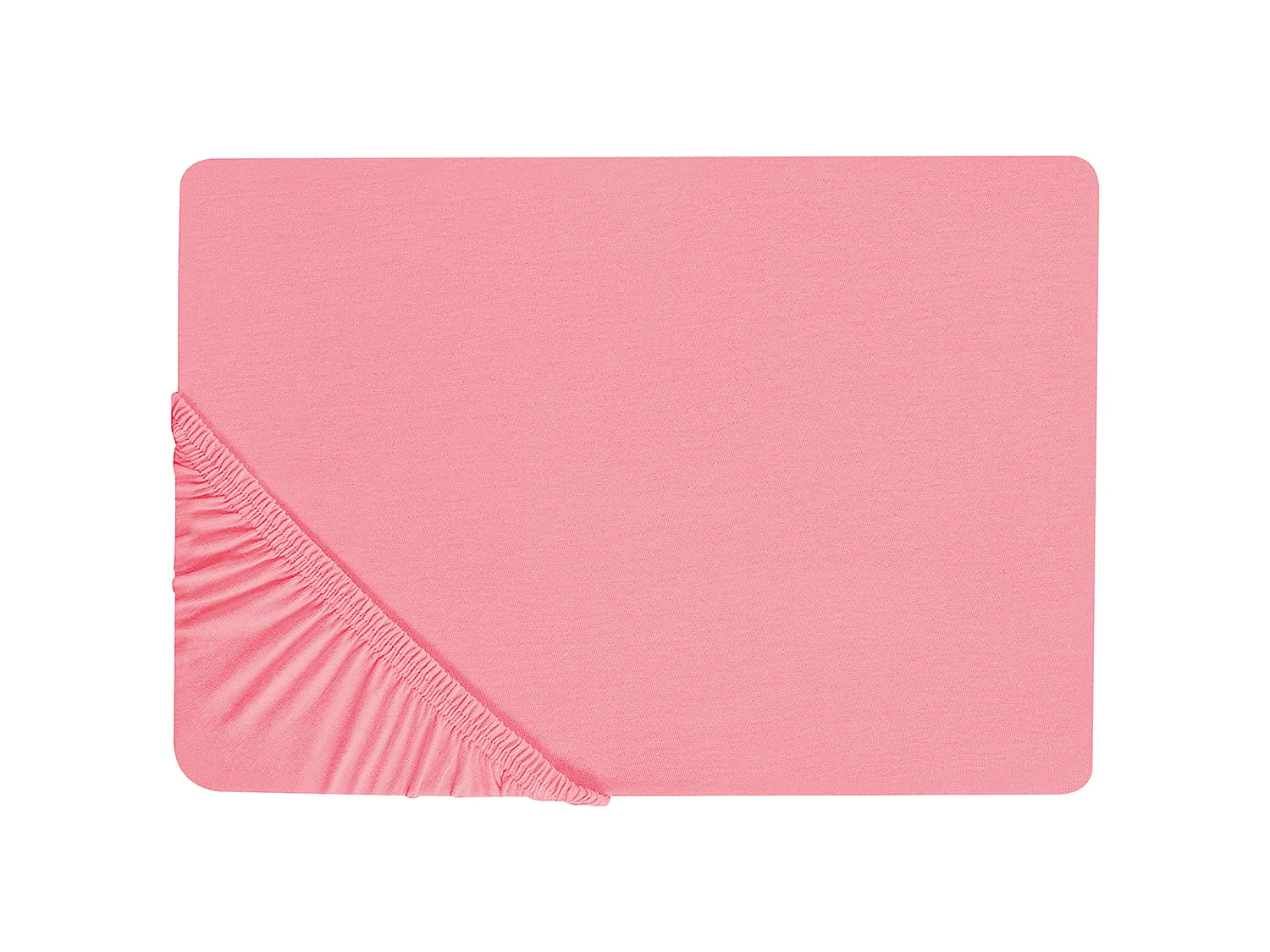 Drap housse JANBU Coton 180 x 200 cm Corail
