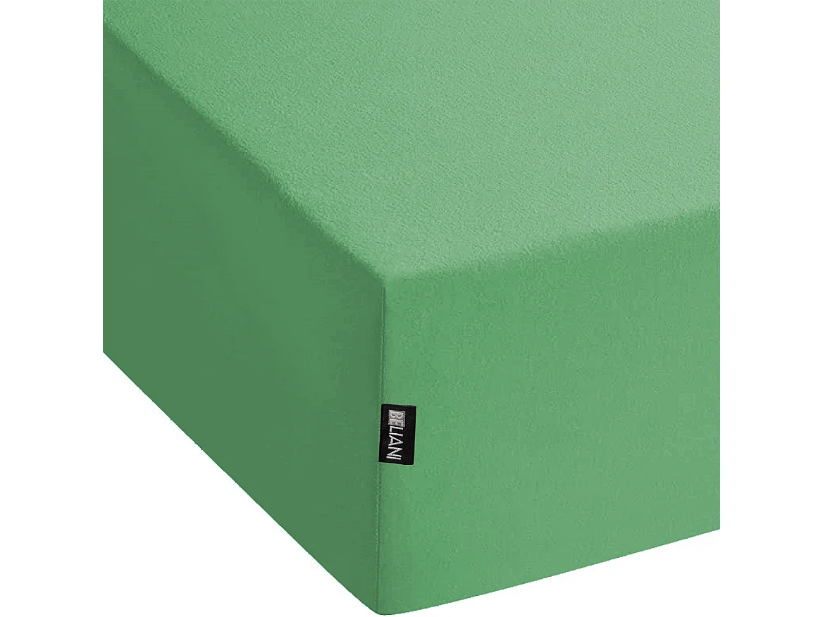 Coprimaterasso elasticizzato JANBU Cotone 180 x 200 cm Verde