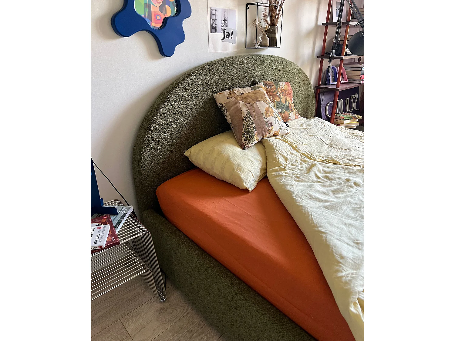 Dra-på-lakan JANBU 160 x 200 cm Bomull Orange