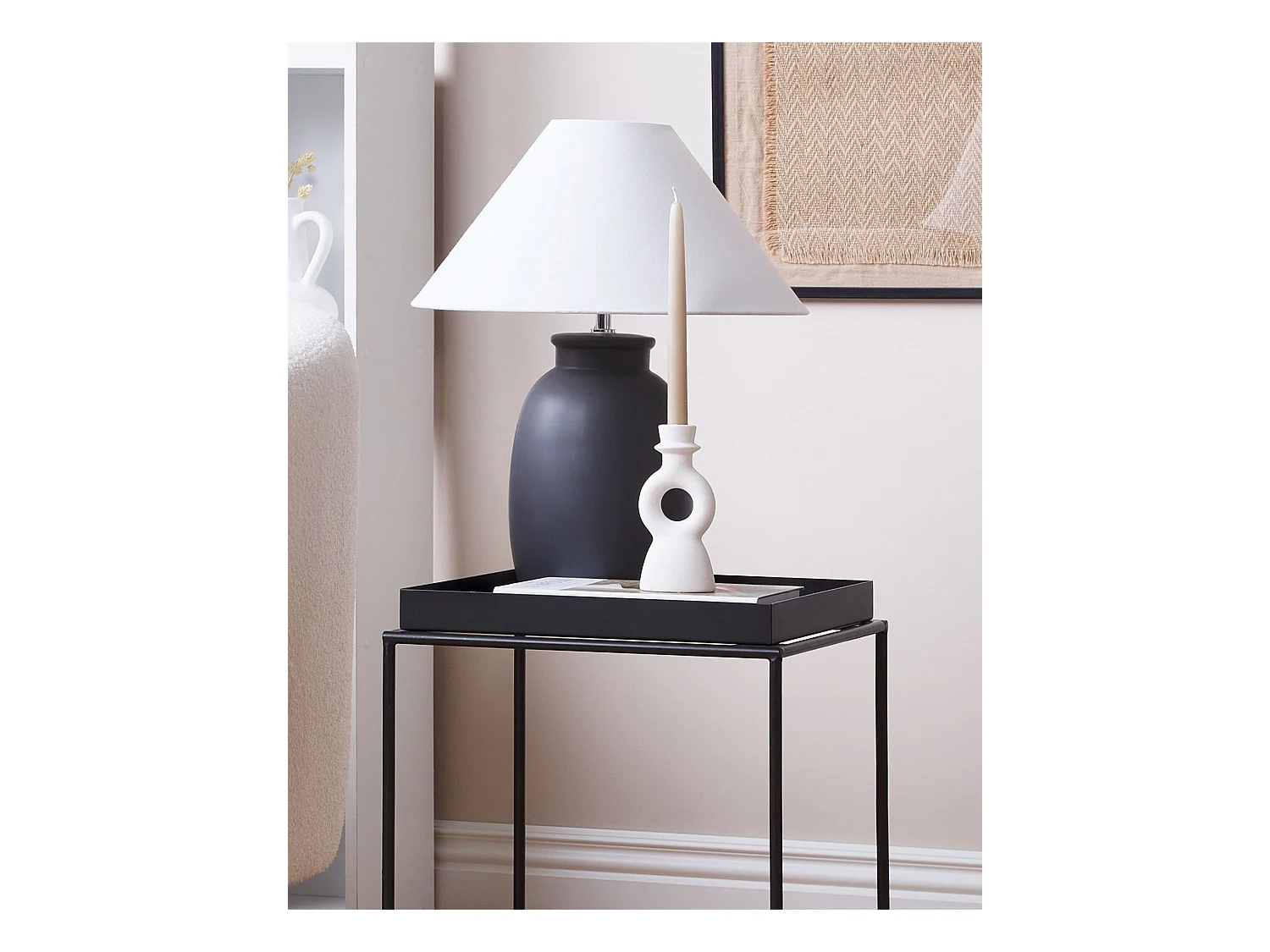 Minimalistische Kerzenhalter Kerzenstände, Weiß gerundete Form Sparta