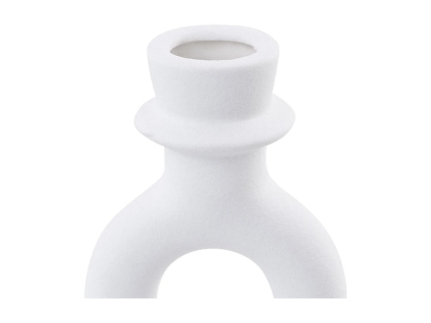 Świecznik SPARTA Ceramika 17 cm Złamana biel