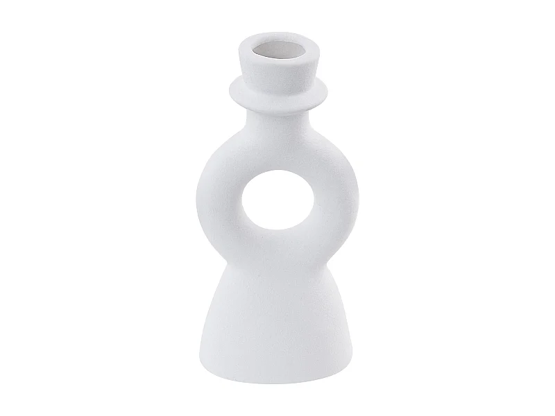 Candelabro SPARTA Cerâmica 17 cm Branco creme