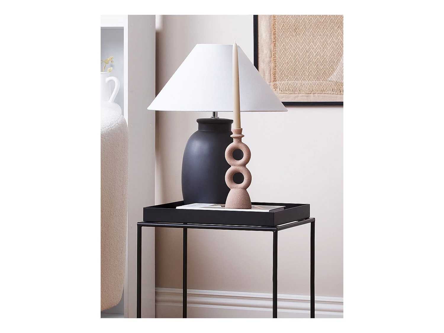 Kaarshouder NAOUSA Keramiek 23 cm Beige