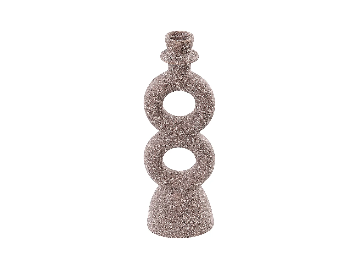 Bougeoir NAOUSA Céramique 23 cm Beige