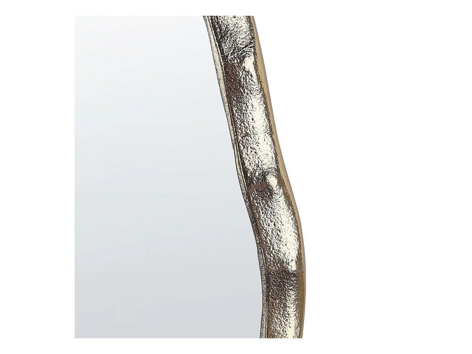 Lustro ścienne DAMOH 32 cm 50 cm Metal Złoty