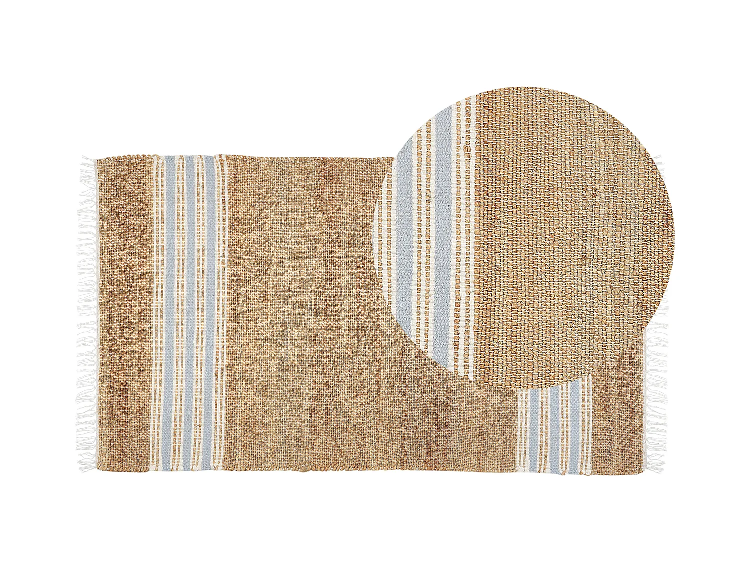 Tappeto MIRZA 80 x 150 cm Iuta Azzurro